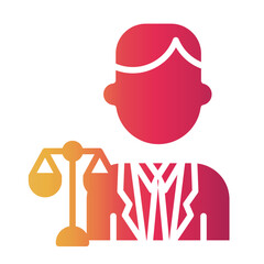 lawyer Gradient icon