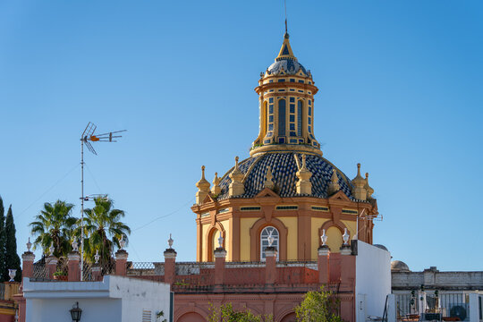 Kirche von Santa Cruz Sevilla - Iglesia de Santa Cruz Sevilla Spanien.Sitz der Bruderschaft von Santa Cruz.Parroquia