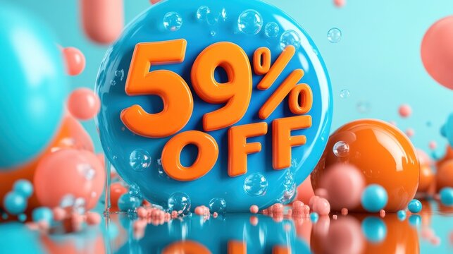 59% off sale discount promotional offer.