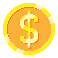 US Dollar Currency Symbol Flat Icon