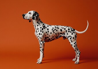 dalmatian dog isolated on white