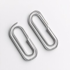 paper clip isolated on white background