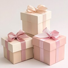 Obraz premium pink gift box