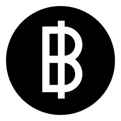 Thailand Bath Currency Symbol Glyph Icon