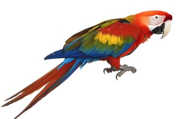Obraz premium Macaw Isolated on White Background.