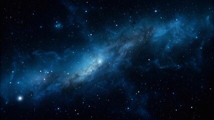 Fototapeta premium Space scene with stars in the galaxy. Panorama. Universe filled with stars, nebula and galaxy,.