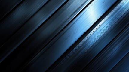 Obraz premium Abstract dark blue and black diagonal motion blur lines background.