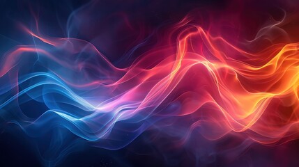 Fototapeta premium Abstract_red_and_blue_gradient_background_with_smoo