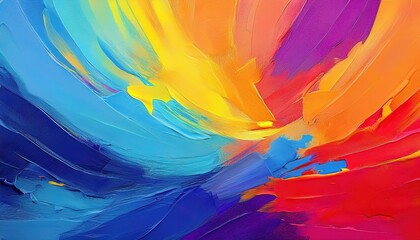 Vibrant and Innovative Modern Abstract Artwork A Colorful Symphony of Geometric Shapes, Textures, and Intriguing Patterns in a Contemporary Setting, Produced by AI Technology.