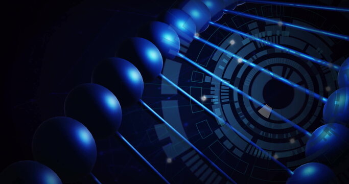 Image of scope scanning over dna strand - Powered by Adobe