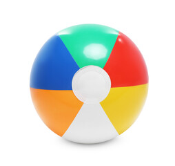 Obraz premium One bright inflatable ball isolated on white