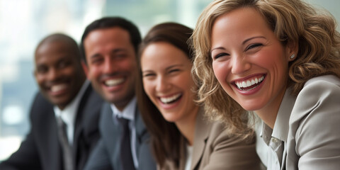 Obraz premium Multicultural Team's Energetic Business Discussion