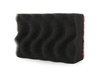 One soft sponge isolated on white. Cleaning supply