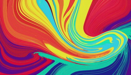 Vibrant, Modern Abstraction A Striking, Colorful AIGenerated Canvas Blending Contemporary Art and Background Design Elements