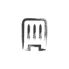 筆書きスポーツ関連の単品アイコン　ビート板