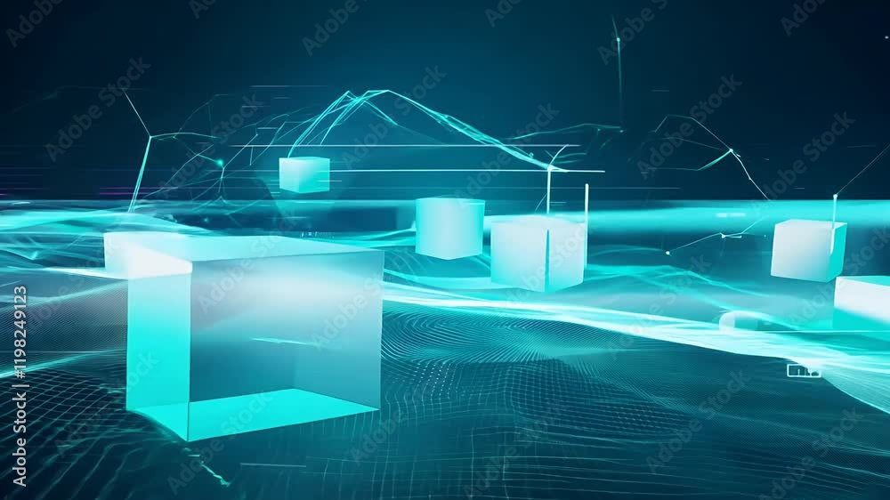 Wall mural background abilities modern digital storages processes etc 3d can description used education digital