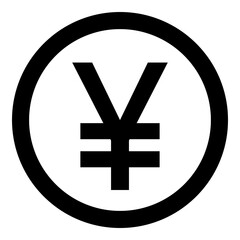 Japanese Yen Currency Symbol Solid Icon