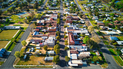 Dunolly Victoria - Central Business District - Aerial View