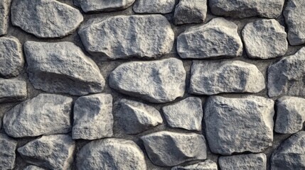 Obraz premium Close-up of a rustic stone wall texture.