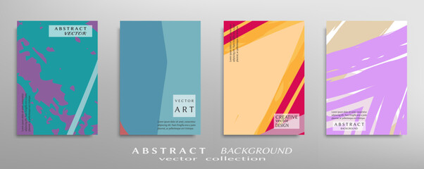 Abstract universal grunge art texture, web header template. Collage page, design for card, invitation, brochure brush strokes style, banner idea, book cover, booklet print, flyer sheet a4