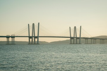 The Hudson River and Governor Mario M. Cuomo Bridge, Tarrytown, New York