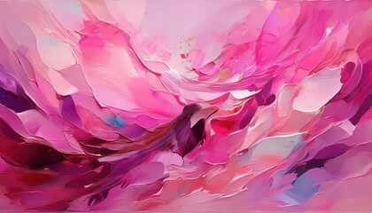 Vibrant Pink Abstraction A Mesmerizing Exploration of Color and Form, Embracing the Beauty of a...