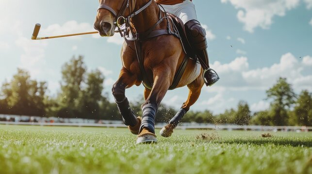 Exciting Polo Action on a Sunny Day