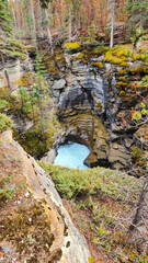 Crystal Blue Rapids and Carved Canyon Wonders - Exploring Athabasca Falls, Jasper National Park, Alberta, Canada