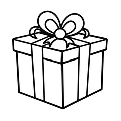  gift box with white background