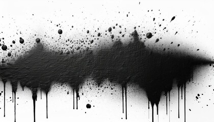 Striking Urban Artwork Grungy Graffiti Spray Paint Masterpiece Transforming a White Wall Backdrop,...