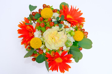 ポップなフラワーアレンジメント