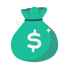 Bag of money with dollar sign