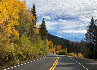 Fototapeta premium Colorado Highway in the fall