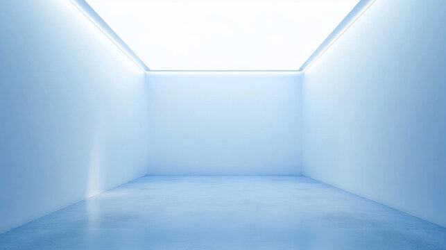 Elegant blue and white release background, rendering effect, suitable for speeches or corporate meetings