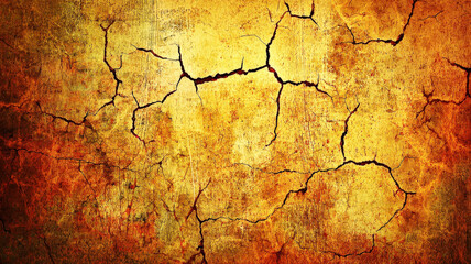 Obraz premium Grunge-style textured background: Distressed, cracked paint, faded colors. Rugged, worn-out, bold visuals, vintage.