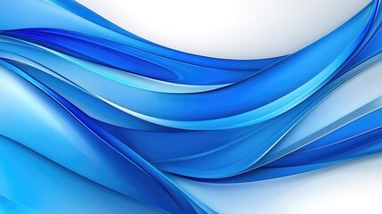 Fototapeta premium Abstract blue wave design with dynamic flowing curves and bright light points, perfect for digital innovation themes.