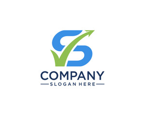 Accounting letter S logo