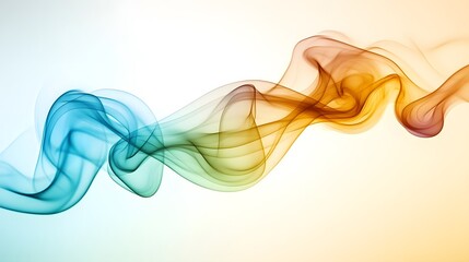 Abstract Colorful Smoke Wave Design