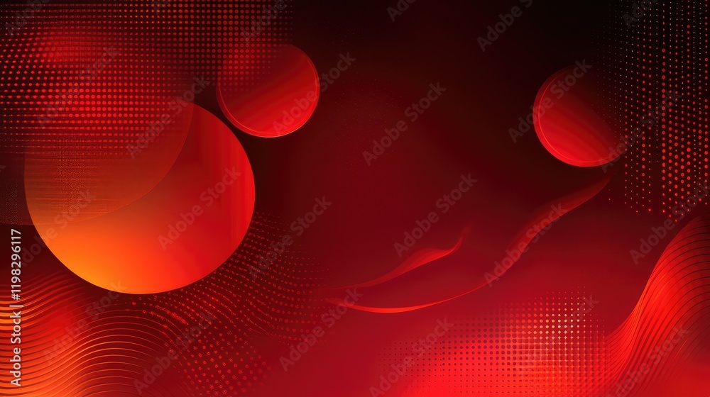 Poster minimalist futuristic gradient with glowing d particles and abstract digital flow patterns.