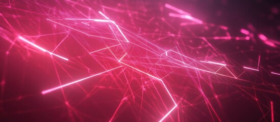 Abstract Neon Lines and Grids