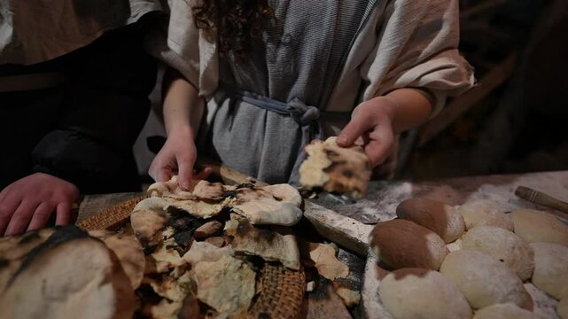 Village Women Baking Bread Oven, Humanity&rsquo;s Ancient Struggle with Hunger and Food