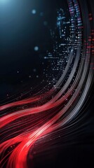 Dynamic Abstract Background with Red and Blue Lines