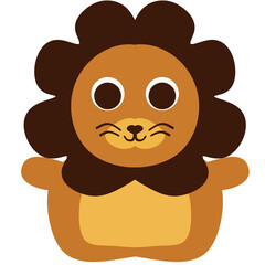 Fototapeta premium baby lion cartoon