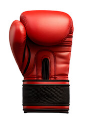 Realistic Red Boxing Glove Isolated on White Background, Perfect for Sports and Fitness Promotions