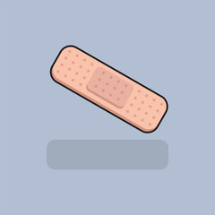 Vector illustration Medical Patch. Vector Medical Bandage. Medical Bandage Patch Vector Cartoon design illustration and icon for website, digital and print