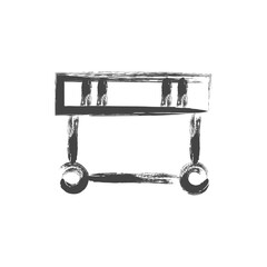 筆書きスポーツ関連の単品アイコン　障害物