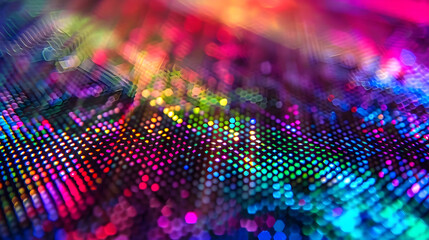 Intricate Inner Workings of a High-Resolution LC Display Screen