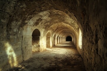 Fototapeta premium Illumination path in corridor