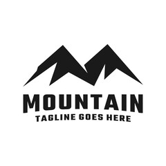 mountain logo design, mountain vector, pine tree, mountain and mountain silhouette, mountain logo premium,professional camping logo, holiday logo, vacation, landscape, mountain and mountains 