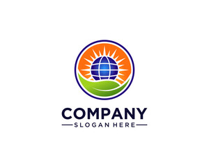 Solar panel logo